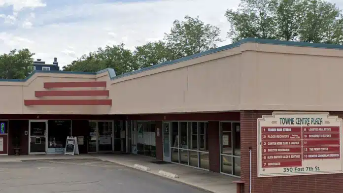 Front entrance of Creative Counseling Services in Loveland, Colorado, showing accessible pathways and facility signage