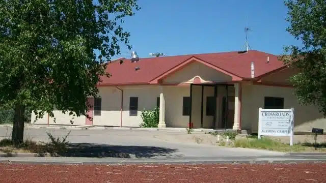 Entrance of Crossroads Turning Points addiction treatment facility in Monte Vista, Colorado
