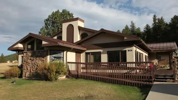 Front entrance of Harmony Recovery in Estes Park, Colorado