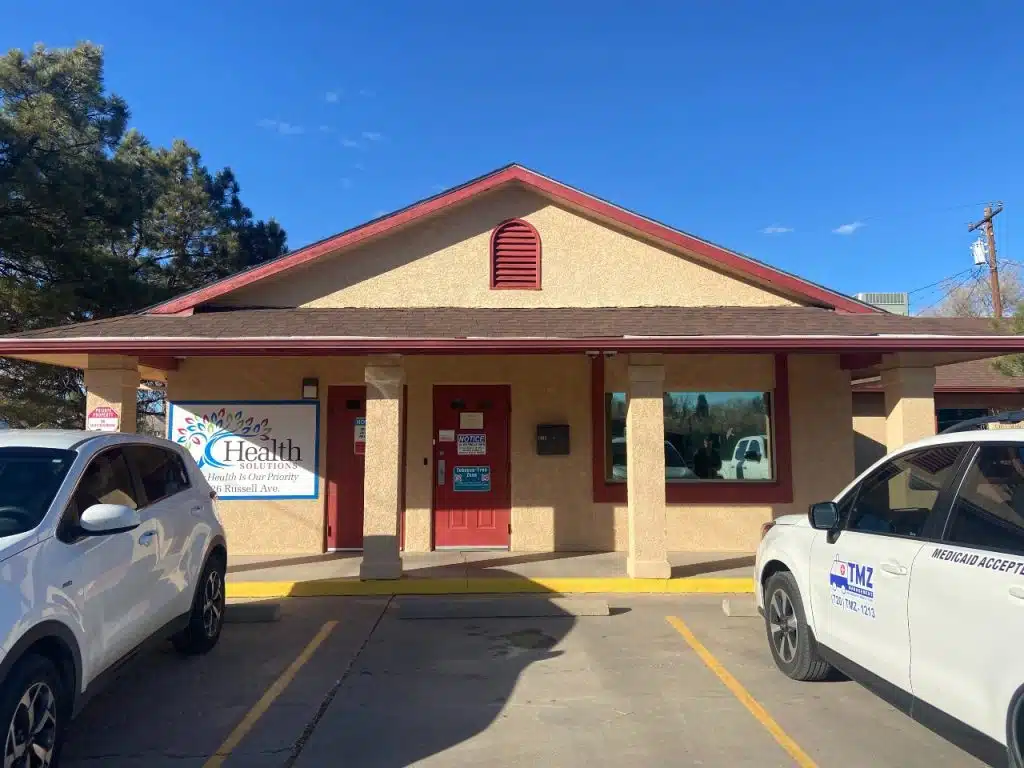 Main entrance of Health Solutions facility in Walsenburg, Colorado