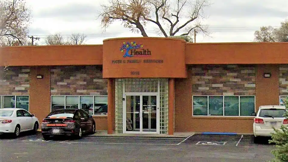 Entrance of Health Solutions Youth and Family Services center in Pueblo, Colorado
