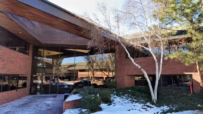 Main entrance of Jefferson Center in Wheat Ridge, Colorado