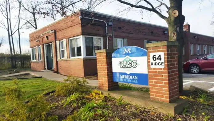 Entrance of Meridian Healthcare TASC in Youngstown, Ohio 44502