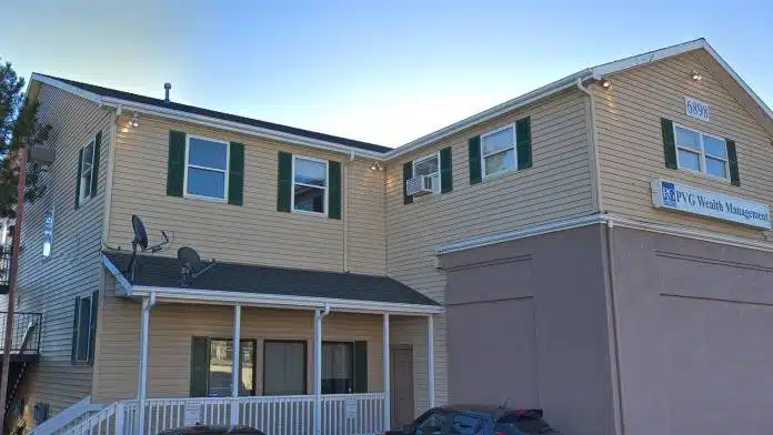 Front entrance of Milestone Counseling in Littleton, Colorado, featuring accessible pathways and signage