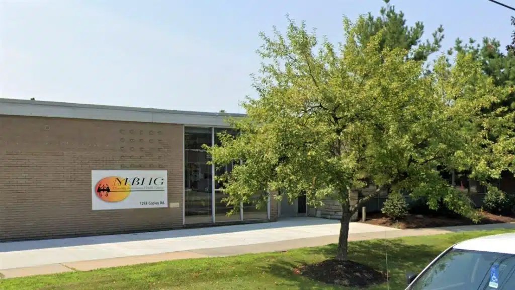 Entrance to Minority Behavioral Health Group Outpatient Treatment building in Akron, Ohio