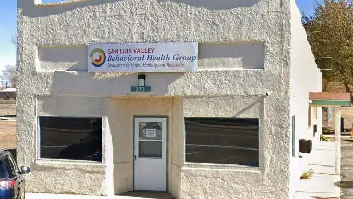 Entrance of San Luis Valley Behavioral Health in La Jara, Colorado