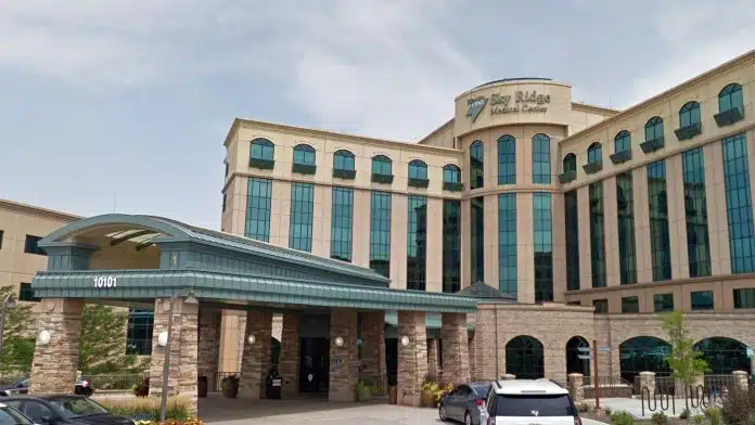 Entrance of Sky Ridge Medical Center in Lone Tree, Colorado