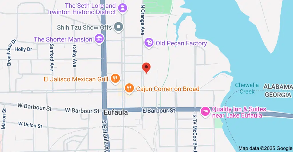 Front entrance of SpectraCare Health Systems Barbour County outpatient clinic in Eufaula, Alabama