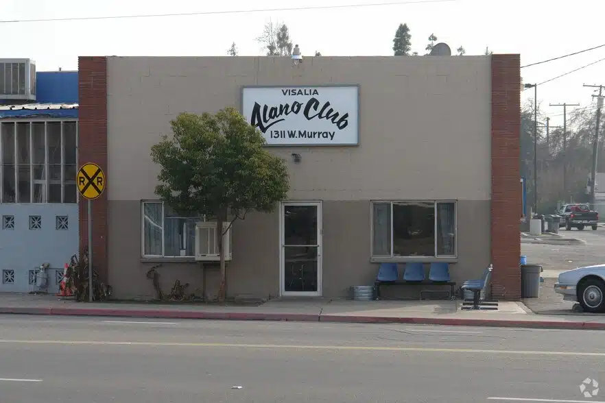 Exterior view of Alano Club building in Visalia, California