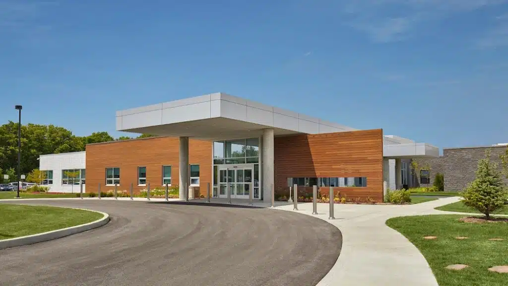 Entrance of Harsha Behavioral Center in Terre Haute, Indiana