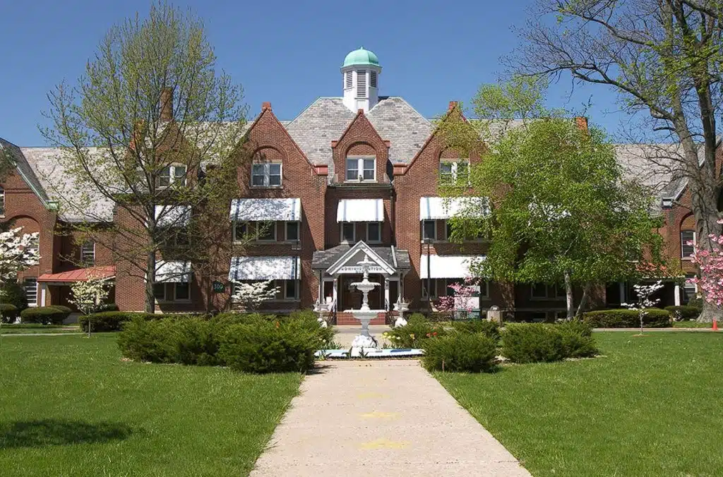 Entrance of Richmond State Hospital in Richmond, Indiana