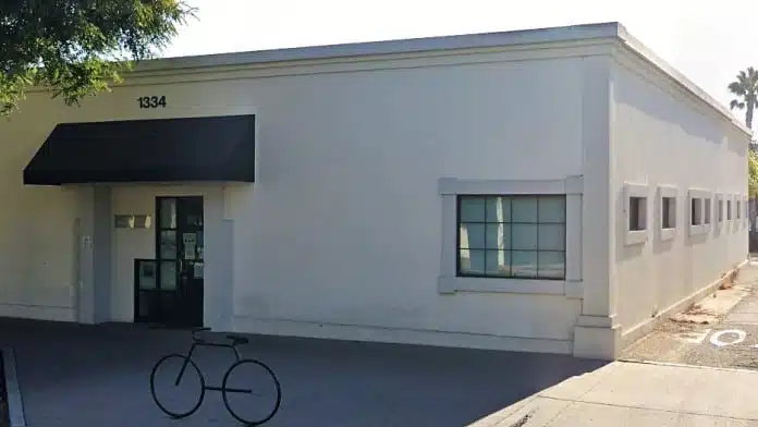 Main entrance doorway of South Bay Family Recovery Center building in Torrance, California