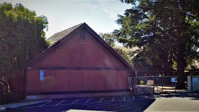 Entrance to Stanislaus County Behavioral Health and Recovery Services facility in Modesto, California 95350