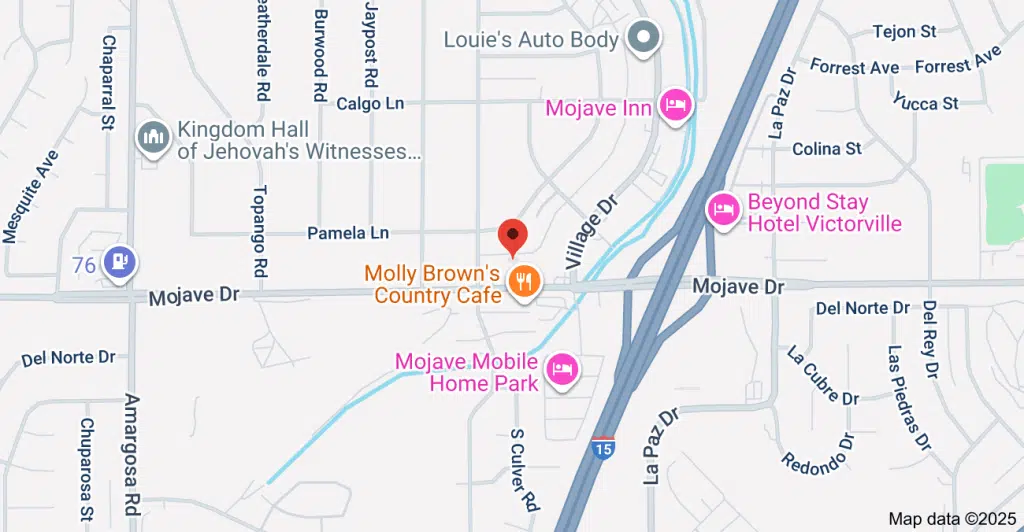 Front entrance of MHS Victor Valley Center for Change in Victorville, California, providing addiction recovery and mental health services