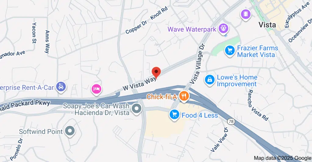 Entrance of Tri-City Medical Center Intensive Outpatient program in Vista, California, providing addiction treatment and behavioral health services