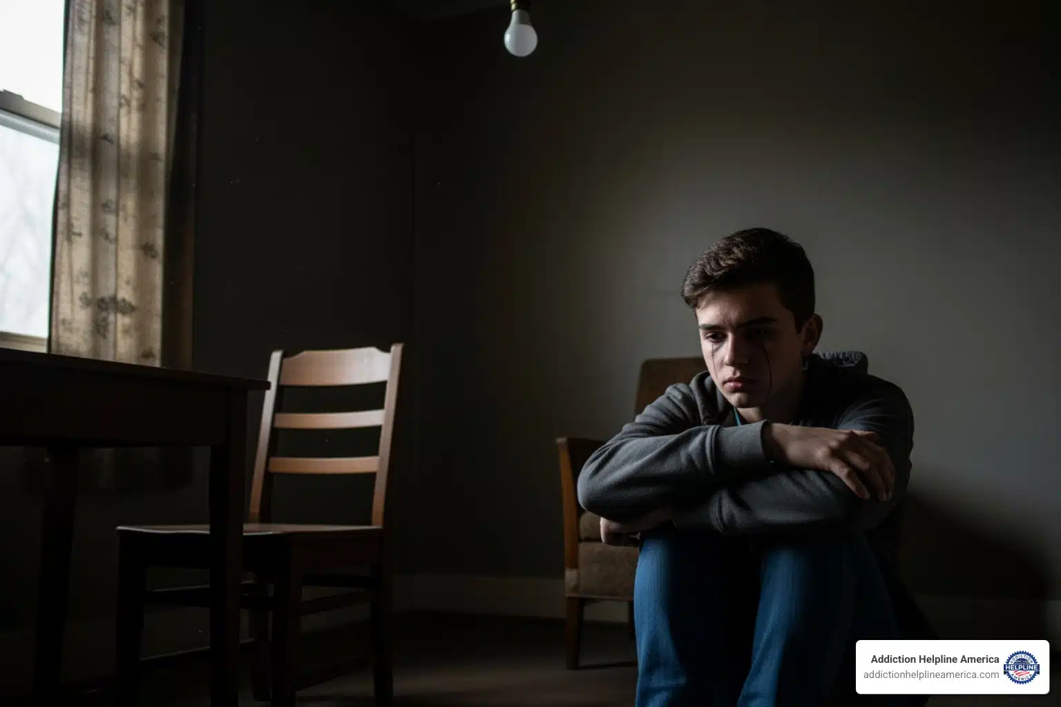 Teenager struggling with substance abuse highlighting the importance of early intervention and support