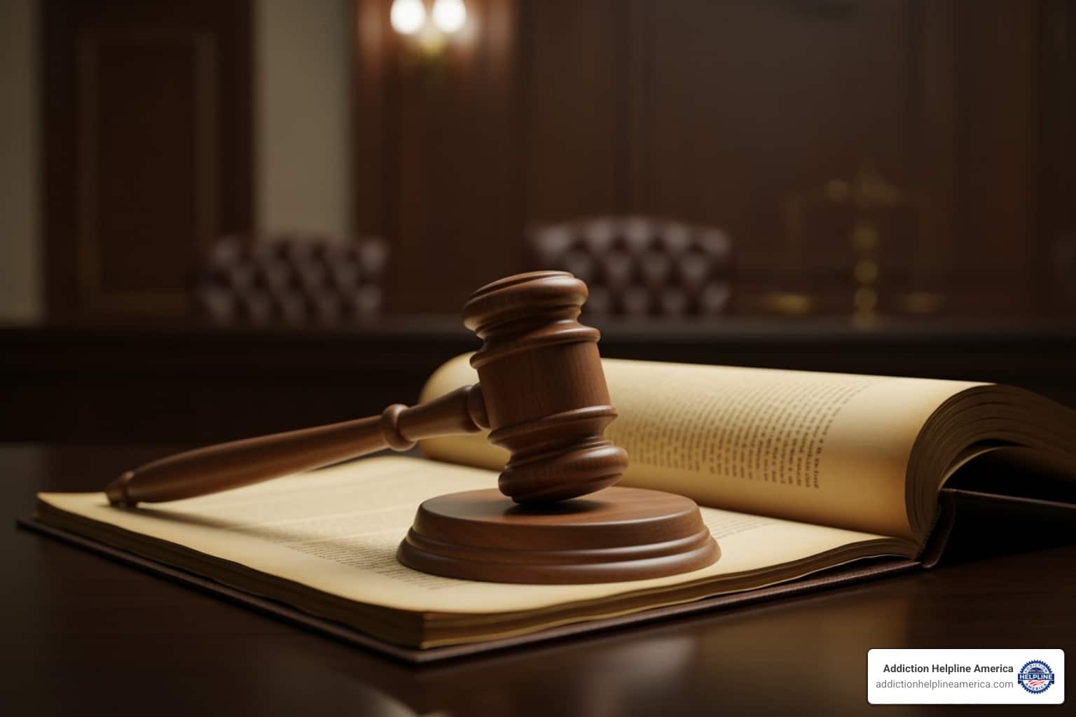 A legal document with a gavel, symbolizing healthcare laws and patient rights - Does Insurance Cover Rehab