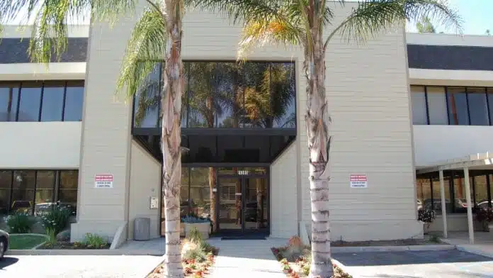 Front entrance of Valley Star Community Services in San Bernardino, California, offering mental health and behavioral support programs