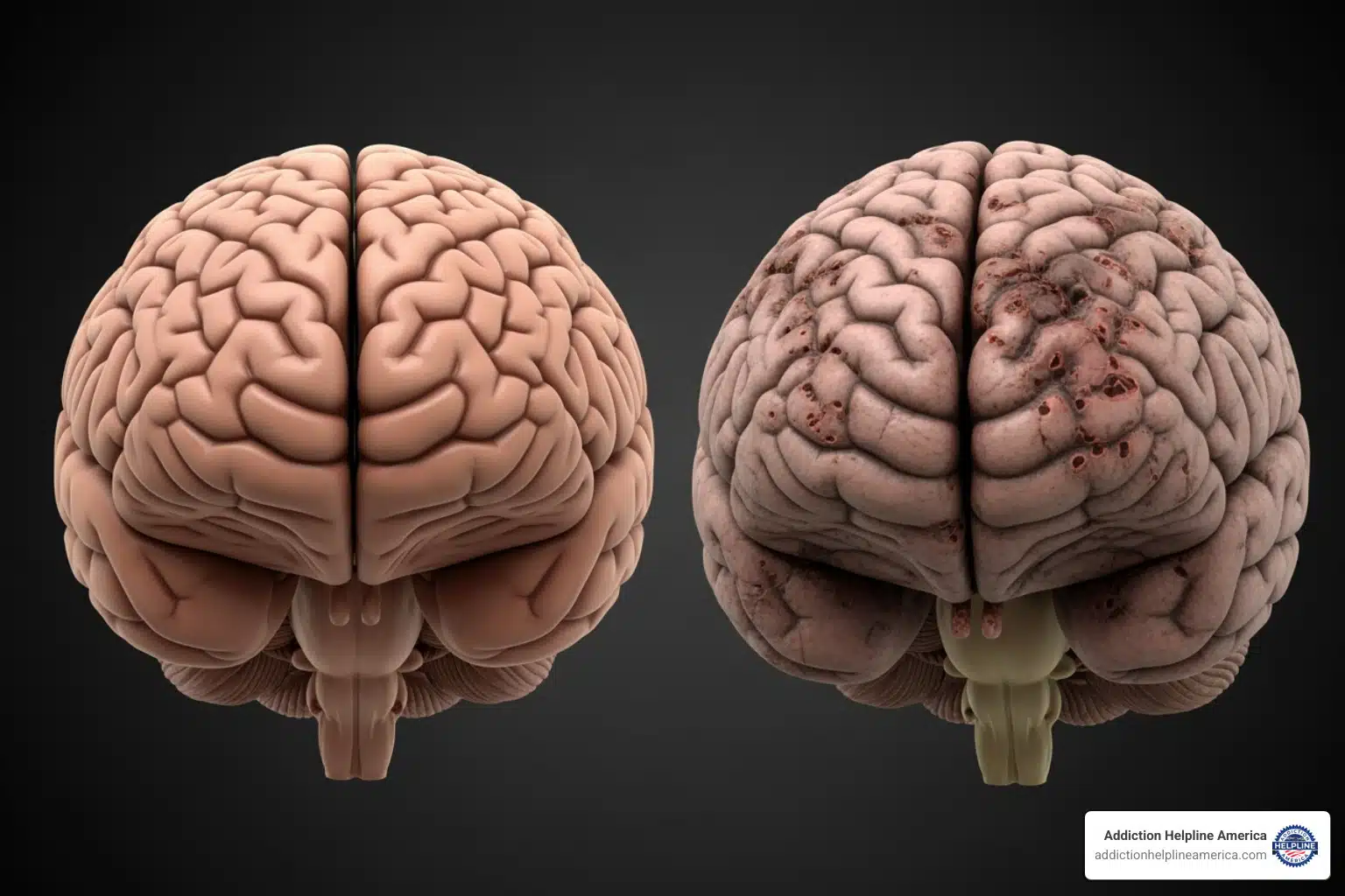 healthy brain vs meth-affected brain - Meth Addiction Treatment