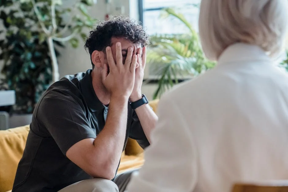 A person in a one-on-one counseling session, discussing their journey to recovery - Opioid Addiction Treatment