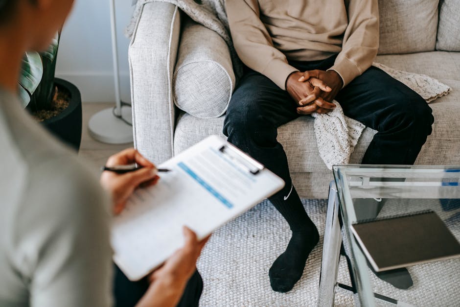 therapy session with therapist and client - Panic Disorder Treatment