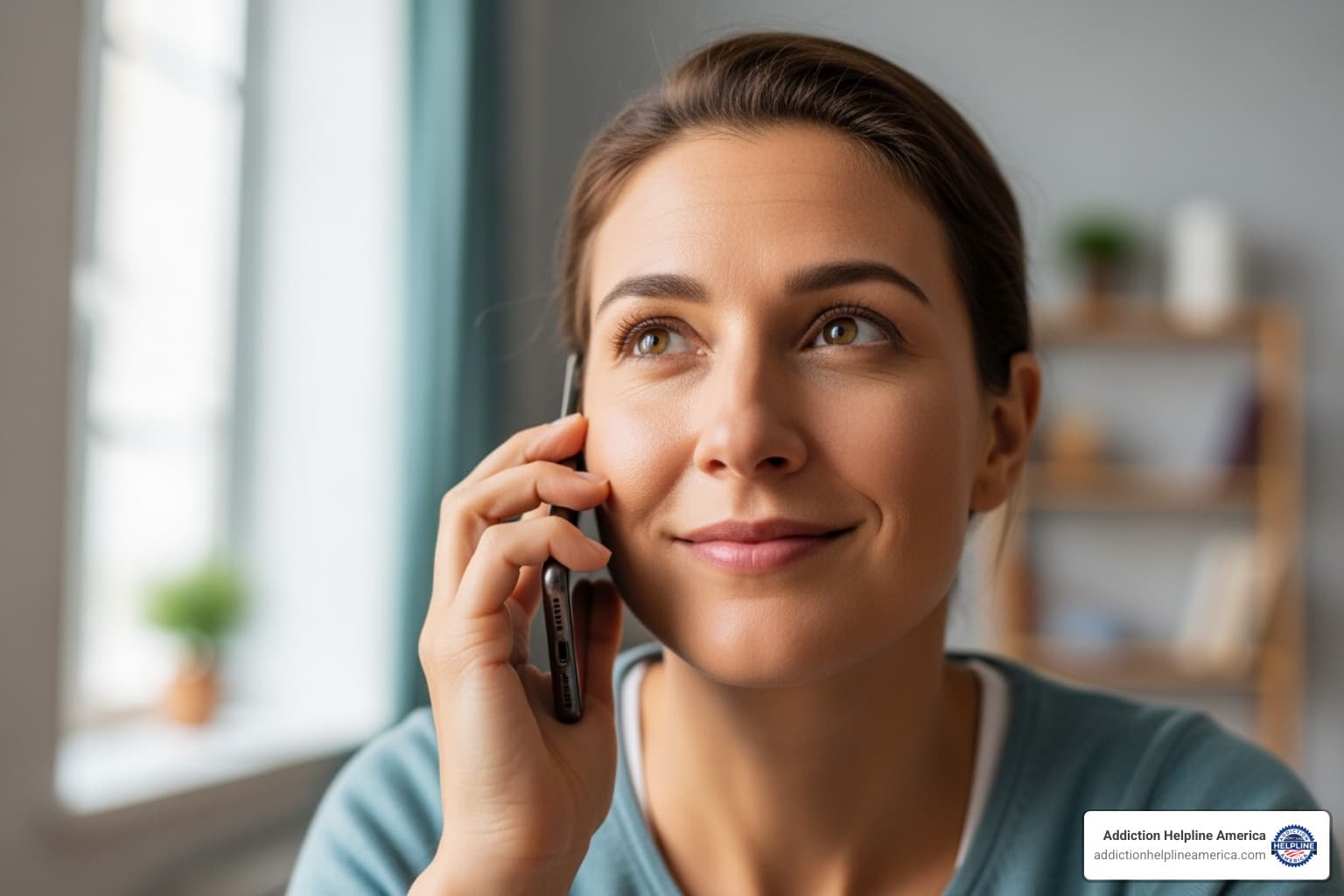 Image of a person making a hopeful phone call - Xanax Addiction Treatment
