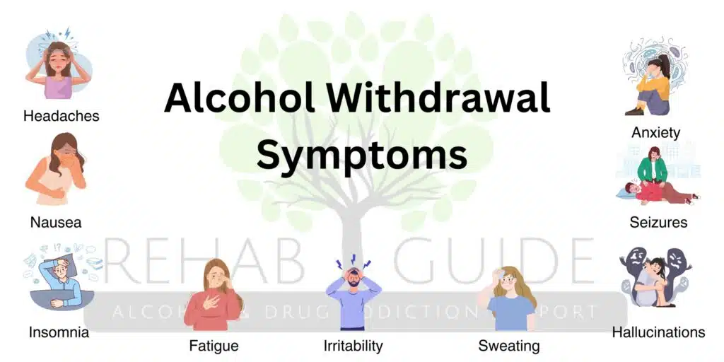 Person showing signs of alcohol withdrawal symptoms under medical supervision