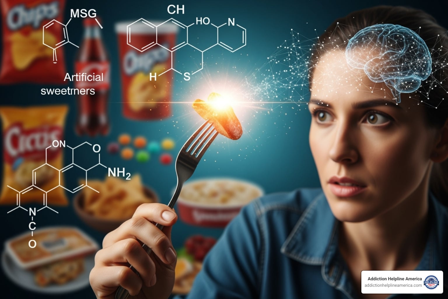 can msg and other chemicals in food cause drug addiction