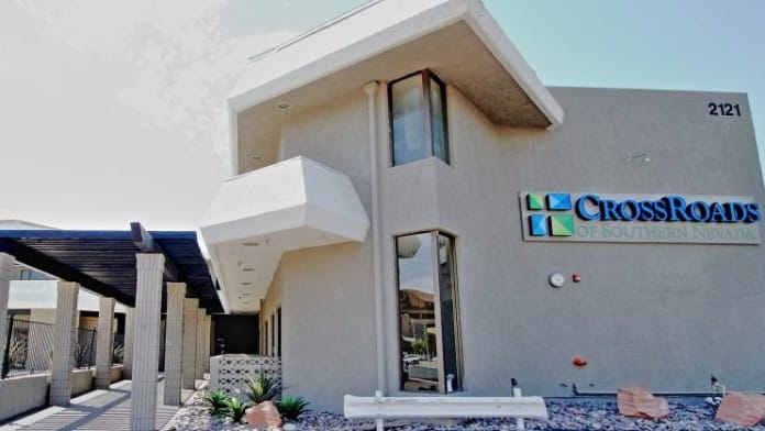 Exterior of the Crossroads of Southern Nevada facility at 2121 W. Charleston Blvd, Las Vegas, NV - Crossroads of Southern Nevada Exterior of the Crossroads of Southern Nevada facility at 2121 W. Charleston Blvd, Las Vegas, NV - Crossroads of Southern Nevada