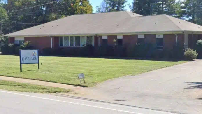 Front entrance of Daymark Recovery Services in Yadkinville, NC, providing addiction and mental health treatment programs.