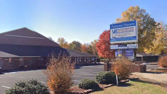 Front entrance of Insight Human Services in Walnut Cove, NC, providing mental health and addiction treatment services.