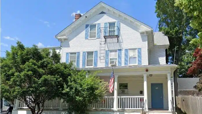 Entrance of Entrance1 Jellison House facility in Johnston Rhode Island 02919 providing addiction treatment services