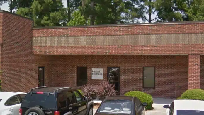 Front entrance of RHCC The Village in Winterville, NC, providing mental health and addiction treatment services.