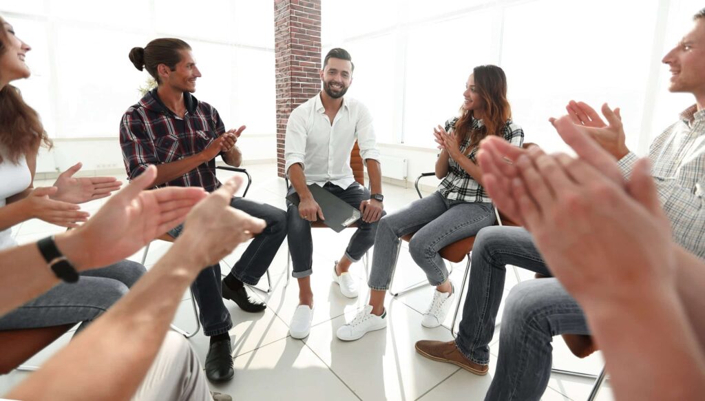 group therapy session - Intensive inpatient therapy