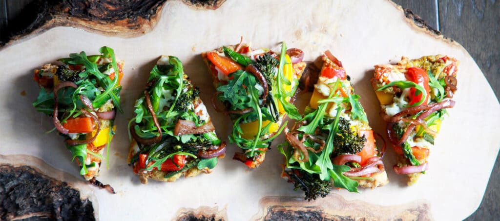 Healthy gourmet meal served at a retreat - Malibu meditation retreat