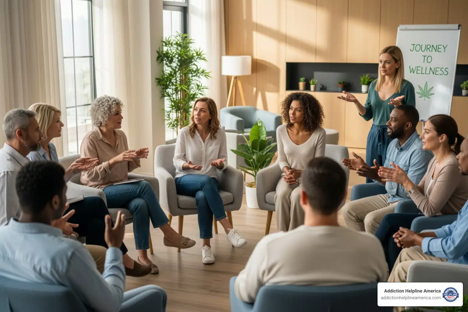 Illustration representing marijuana rehab programs and treatment options