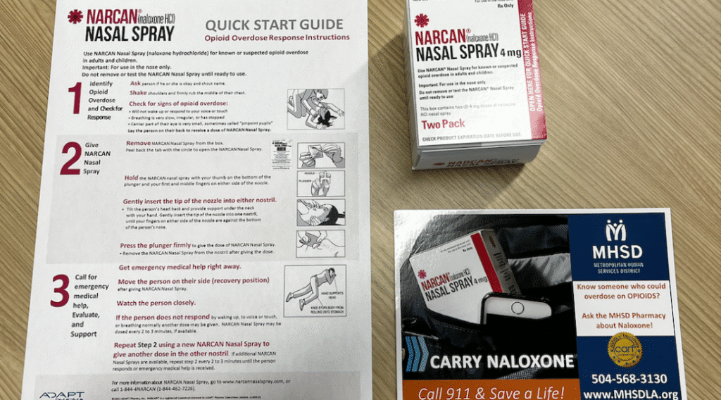 A Narcan (naloxone) kit being held, emphasizing harm reduction efforts - Drug addiction New Orleans A Narcan (naloxone) kit being held, emphasizing harm reduction efforts - Drug addiction New Orleans