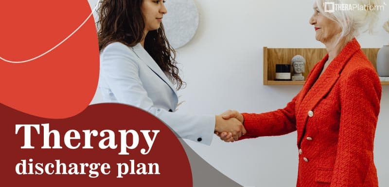 Patient and therapist working on a discharge plan document - Inpatient bipolar treatment Patient and therapist working on a discharge plan document - Inpatient bipolar treatment