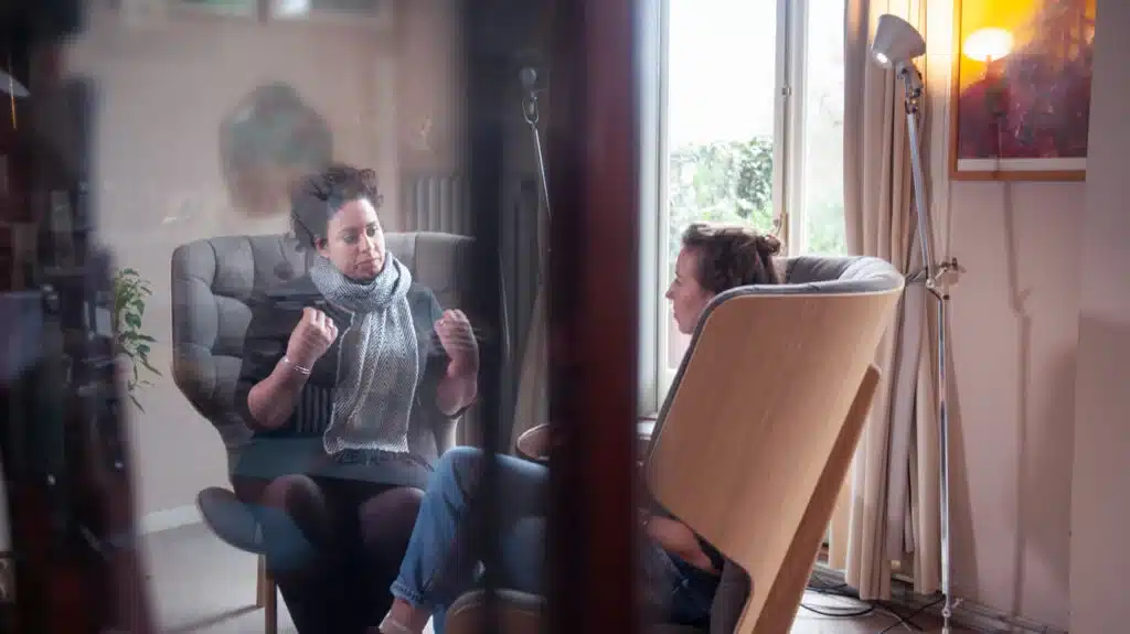 person talking with a compassionate therapist - borderline personality disorder therapies person talking with a compassionate therapist - borderline personality disorder therapies