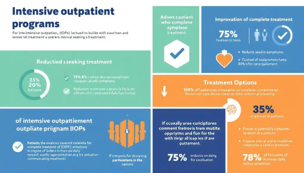 graph showing positive treatment outcomes - intensive outpatient treatment