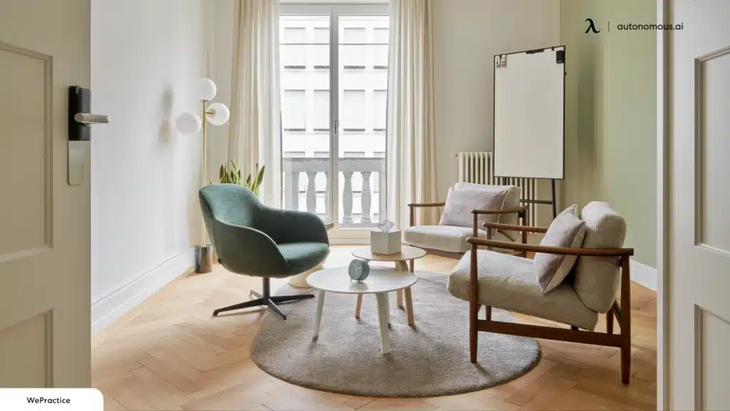 A serene and modern therapy room in a Virginia facility - Virginia addiction treatment centers