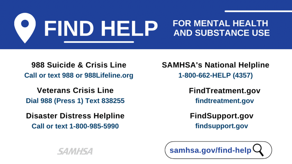 smartphone screen showing options for call, text, and chat support - helplines for substance abuse