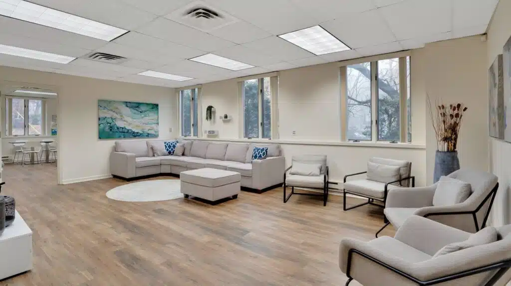 Common area inside Trapping Brook House, showing comfortable seating and a clean environment - Trapping Brook House 3084 Trapping Brook Road Wellsville, NY 14895 Common area inside Trapping Brook House, showing comfortable seating and a clean environment - Trapping Brook House 3084 Trapping Brook Road Wellsville, NY 14895