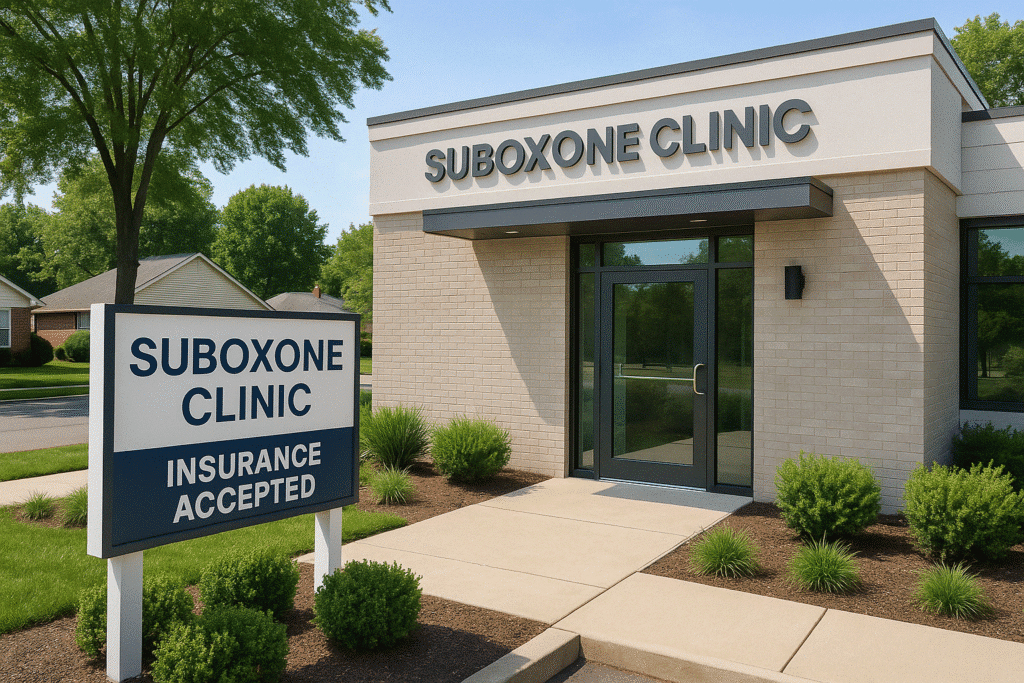 Clinic's welcoming front desk area - Suboxone clinic fees