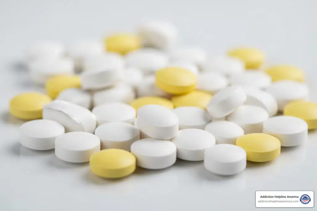 Zolpidem tartrate tablets displayed, a prescription medication used to treat insomnia.