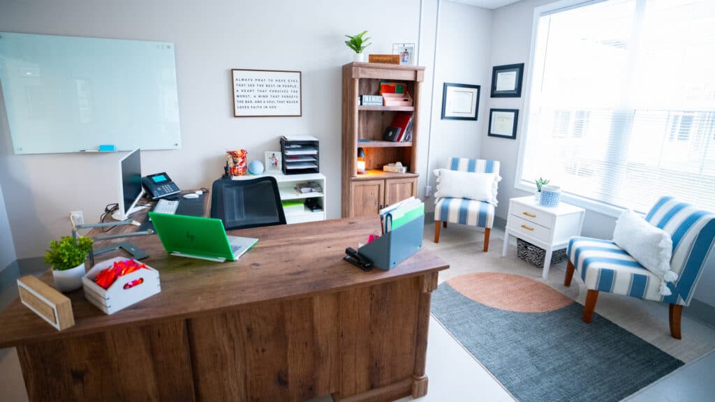 Comfortable, non-clinical counseling room - outpatient detox Richmond VA
