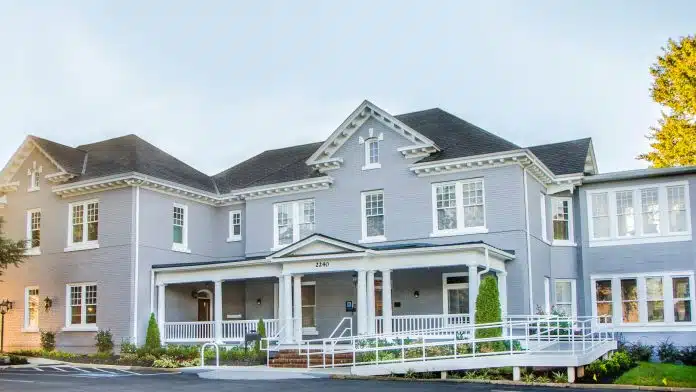 Front exterior view of Dilworth Center in Charlotte North Carolina