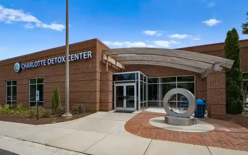 Main entrance of Charlotte Detox Center in Charlotte NC providing professional drug and alcohol detox and addiction treatment services