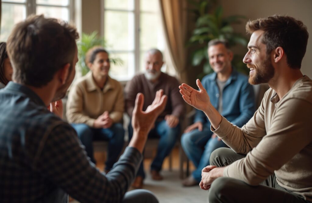 Group therapy session in a comfortable and supportive environment - Kingdom Recovery Center - Drug & Alcohol Rehab Morristown Tennessee 37814 Group therapy session in a comfortable and supportive environment - Kingdom Recovery Center - Drug & Alcohol Rehab Morristown Tennessee 37814