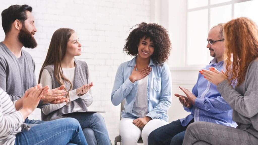 Supportive group therapy session - drug rehab morristown tennessee